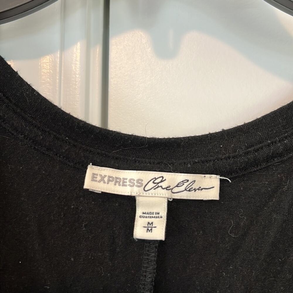 Express Black Wake Up Kick Ass Repeat Tank Top - Picture 5 of 10